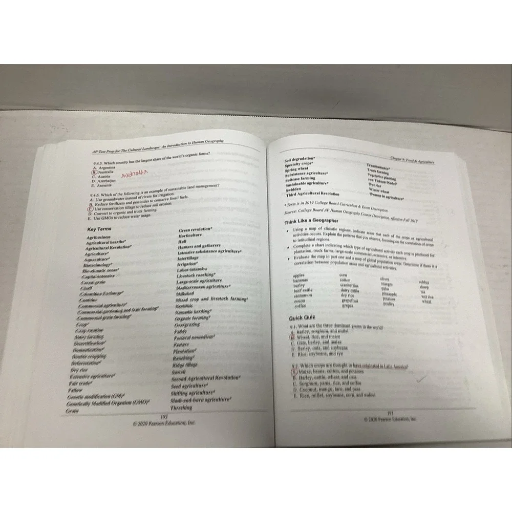 Test Prep Series for AP Human Geography, To Accompany: The Cultural Landscape ..